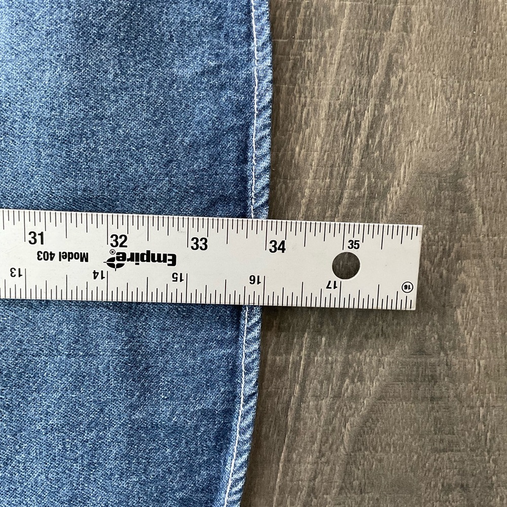 VTG Cabela’s Outdoor Gear Denim Jean Shirt Men’s XL Blue Button Up Long Sleeve - Picture 7 of 9